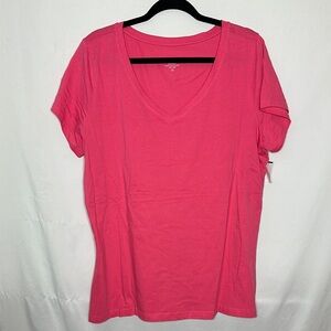 NWT Women's Pink V-Neck Top